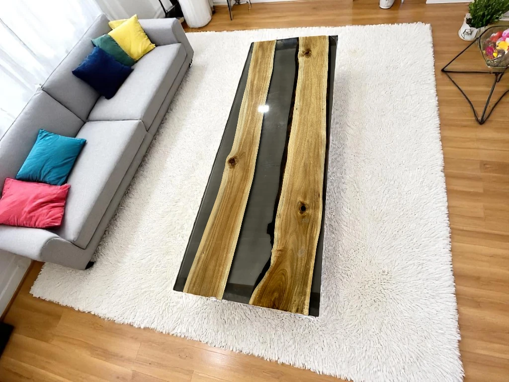 Artistic Epoxy River Table Tops – Natural Wood, Handcrafted