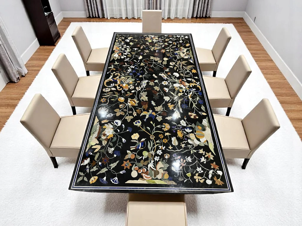 Buy Marble Inlay Table Tops for Dining Room Furniture 
