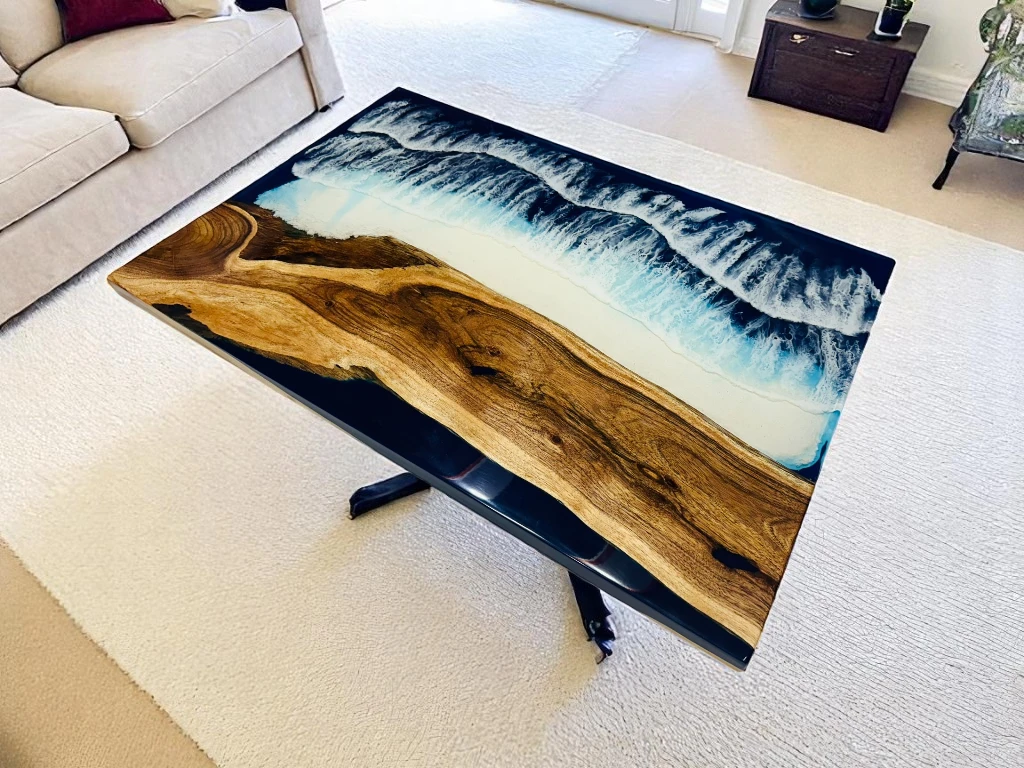 Epoxy River Desk for Modern Elegance