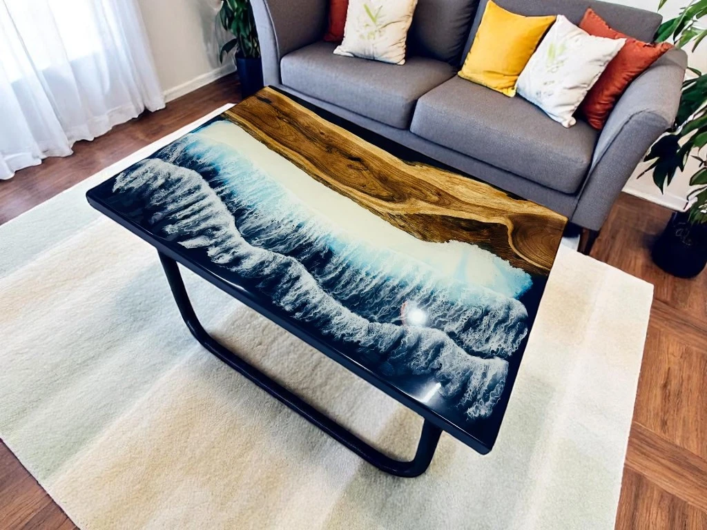 Epoxy River Desk for Modern Elegance