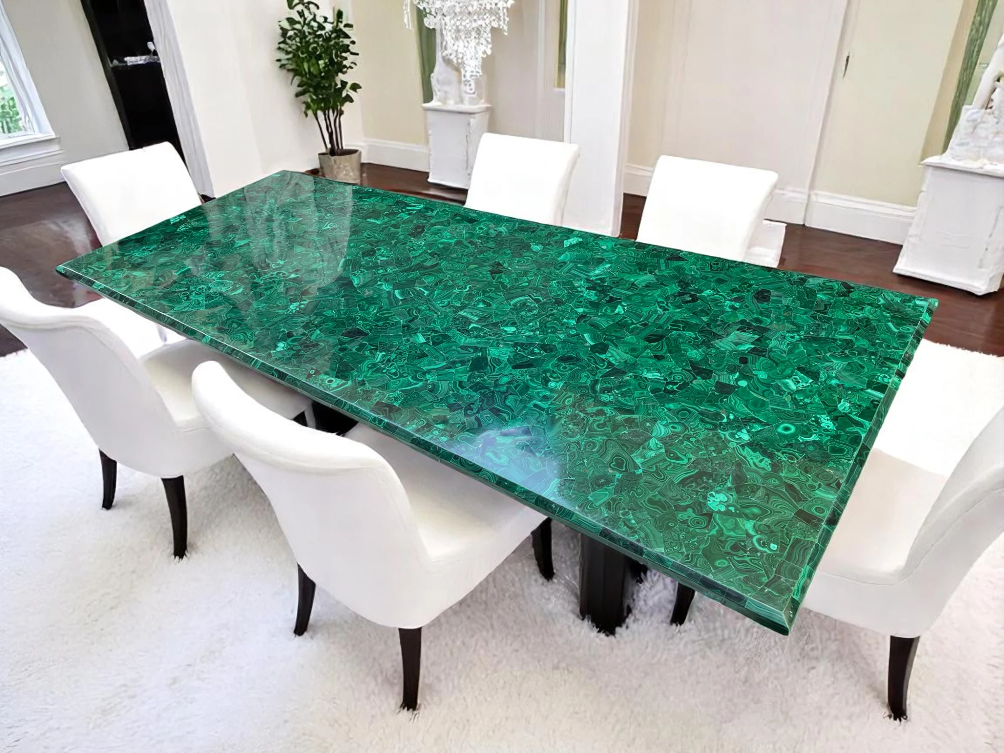  Luxury Malachite Dining Room Table : Nature Beauty Handmade Art 