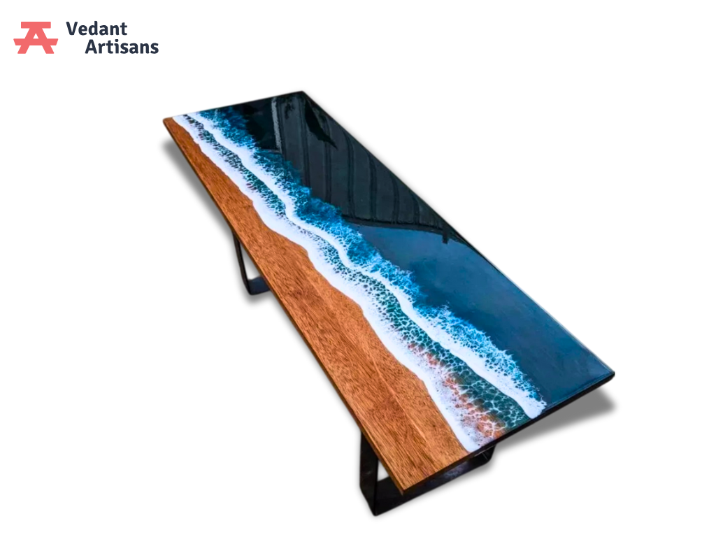 Ocean Beach Epoxy Table
