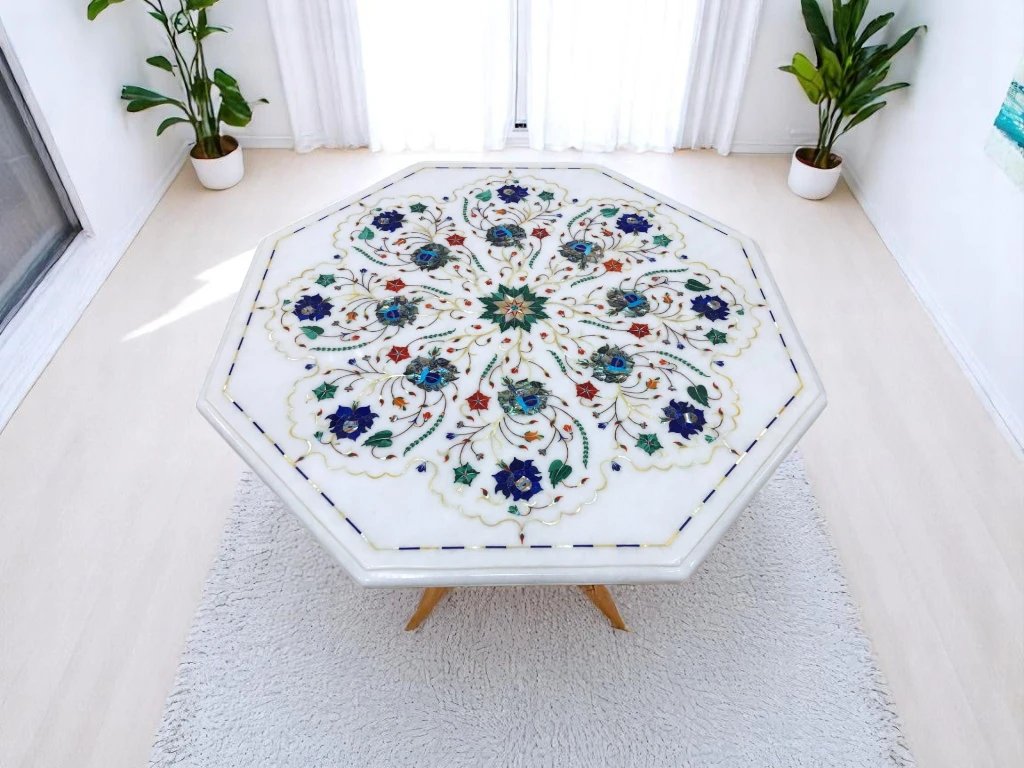 Octagonal Marble Coffee Table for Your Home