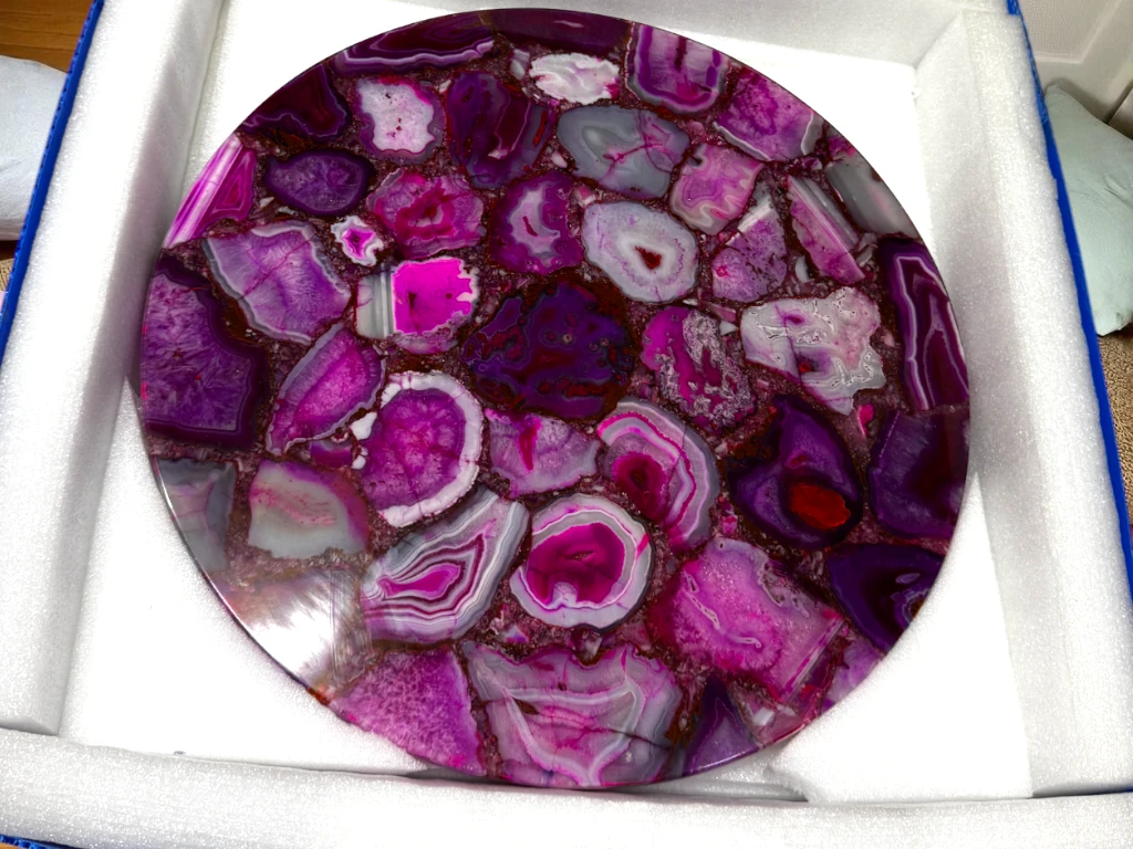  Pink Agate Side Table for Elegant Living Spaces