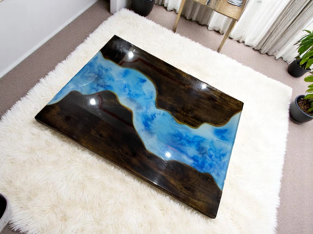 Premium Wood & Epoxy Resin River Tables – Vedant Artisans