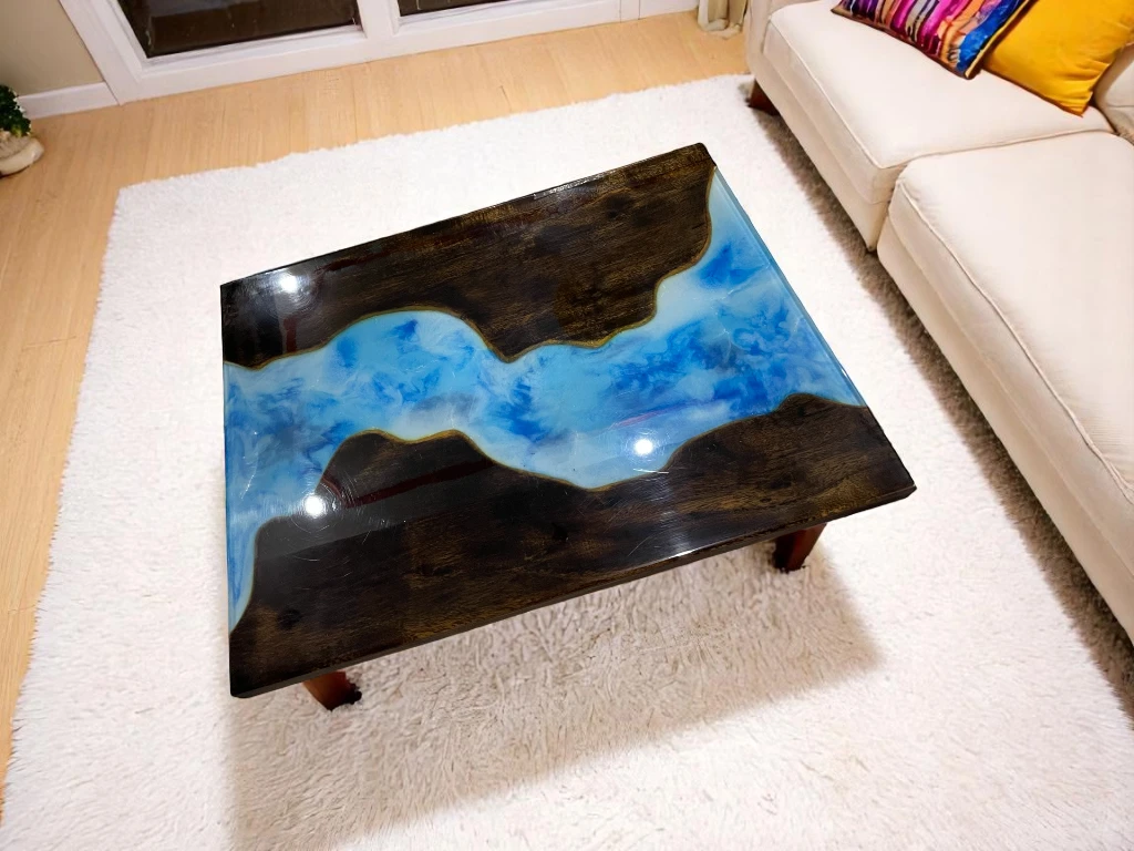 Premium Wood & Epoxy Resin River Tables – Vedant Artisans