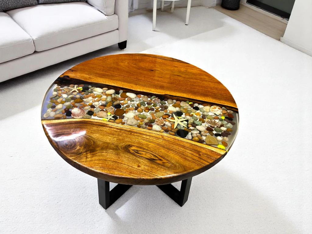 Artisan-crafted Marble Dining Table Natural Beauty of Semi Precious Gemstones
