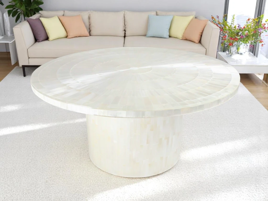 Selenite Round Counter Height Coffee Table