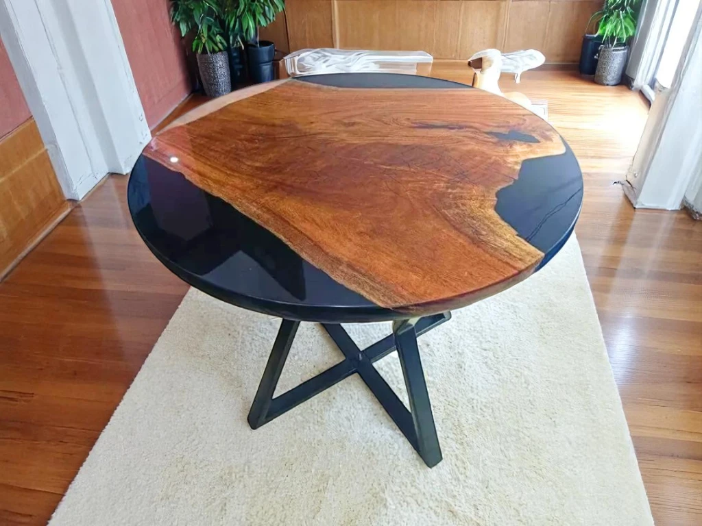 Stylish Epoxy End Table for Modern Living Room Decor